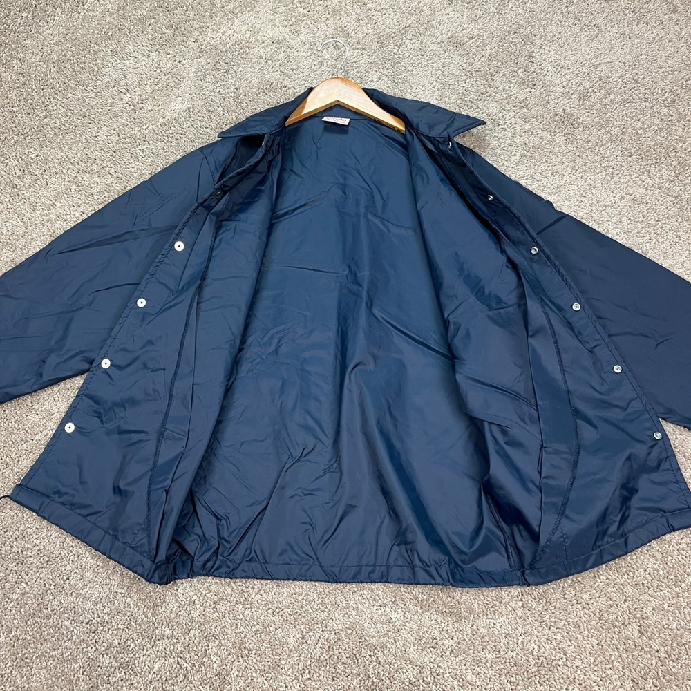 VTG Birdie by Richard A Leslie Jacket Mens Medium Blue Windbreaker Made in USA - Picture 5 of 10
